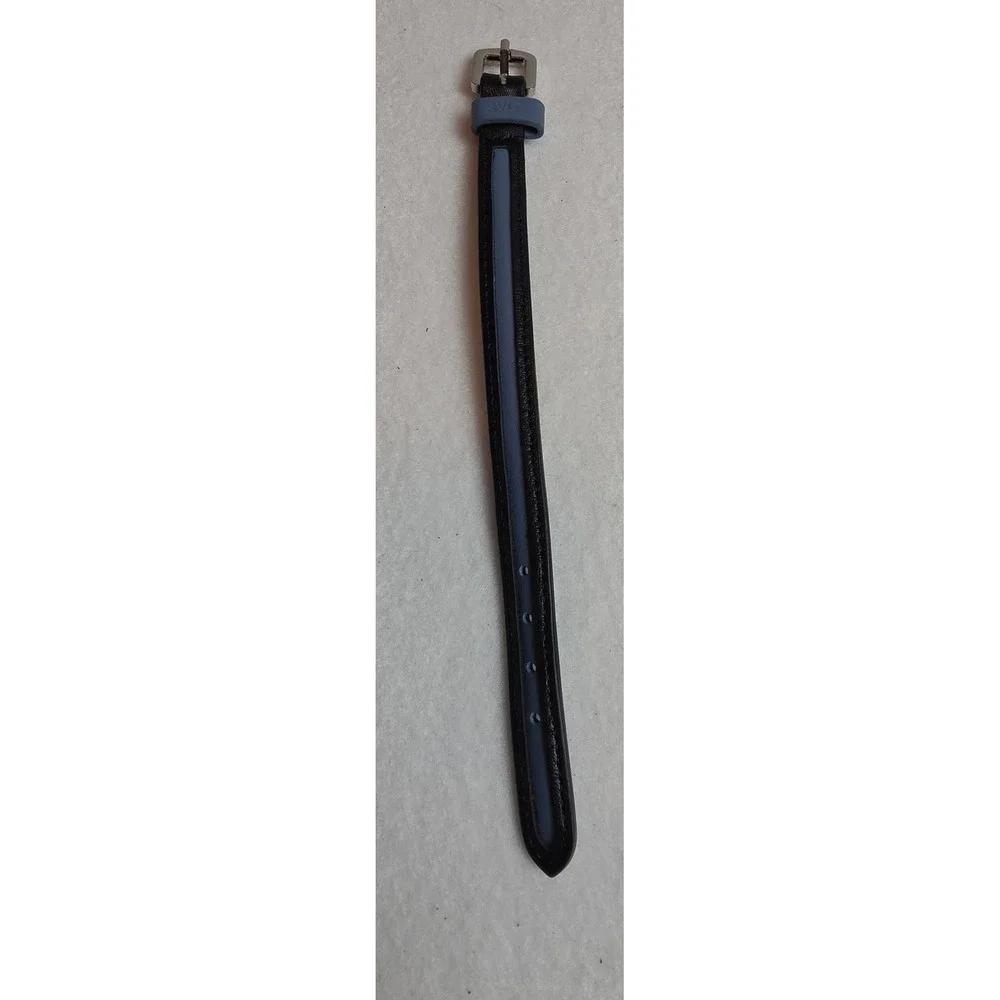 Rylor Black and Blue Leather Bracelet with Silver Buckle NWOT